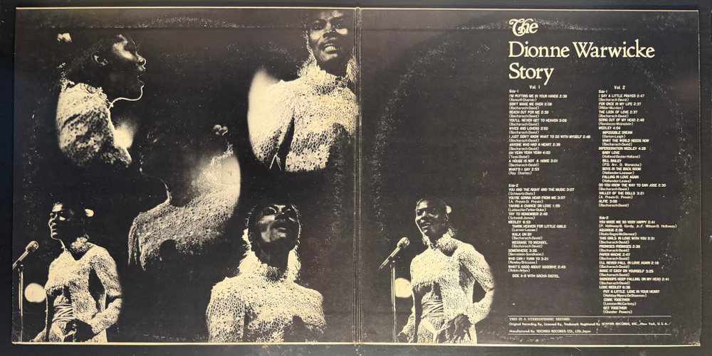 Dionne Warwicke ‎– The Dionne Warwicke Story Vol. 1・2 2LP (Япония 1972г.)