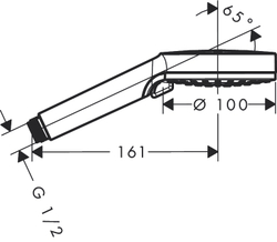 Ручной душ Hansgrohe Crometta Vario 26330400