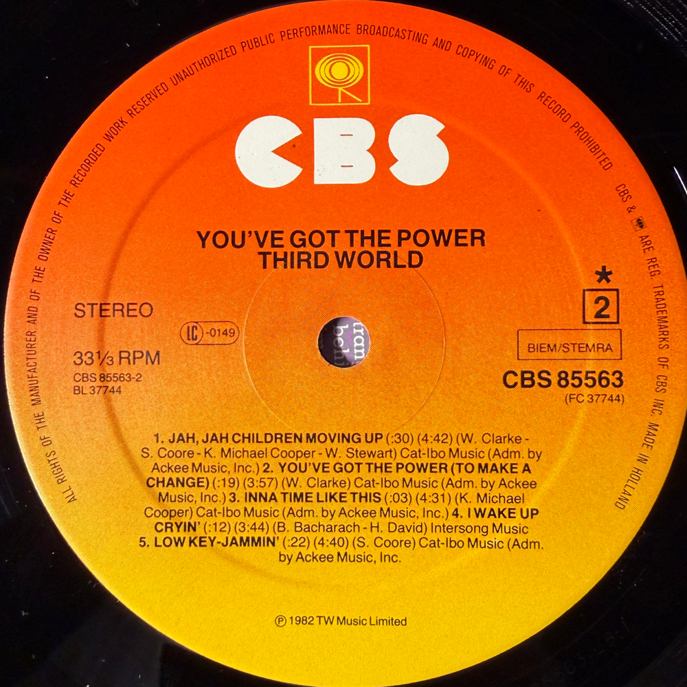 Third World ‎– You've Got The Power (Голландия 1982г.)