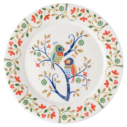 Тарелка 28см Love Birds Liberty Jones Birds of Paradise