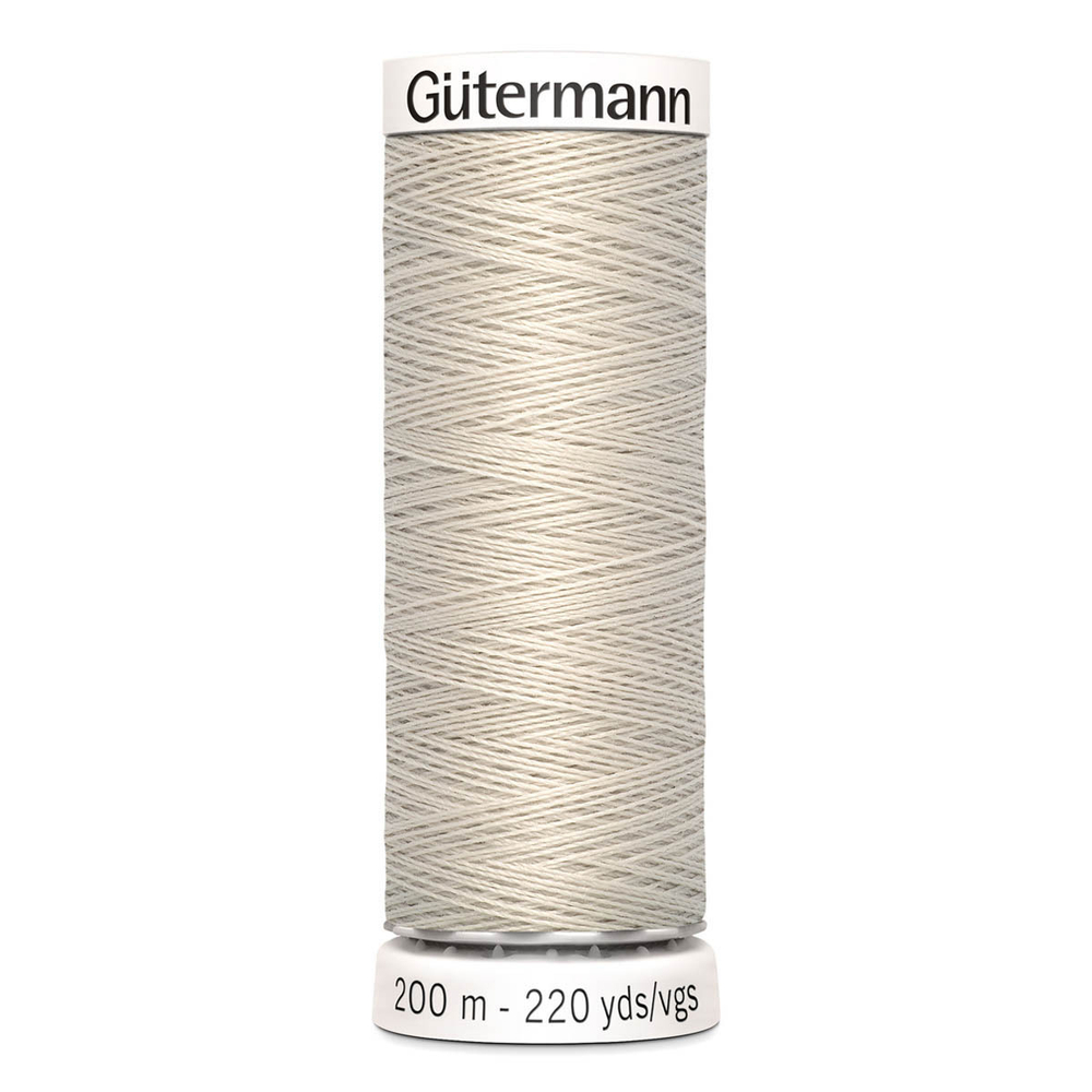 01 Нить Sew-All 100/200 м для всех материалов, 100% полиэстер Gutermann 748277 (299 св.серо-бежевый)