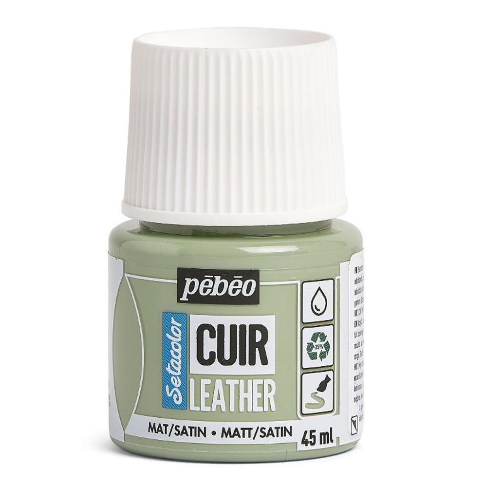 Краска по коже Setacolor 45 мл, 295614 Зеленый шалфей, Pebeo, 295614