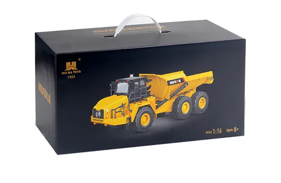 Радиоуправляемый грузовик карьерный самосвал HUI NA TOYS масштаб 1:16 2.4G - HN1553
