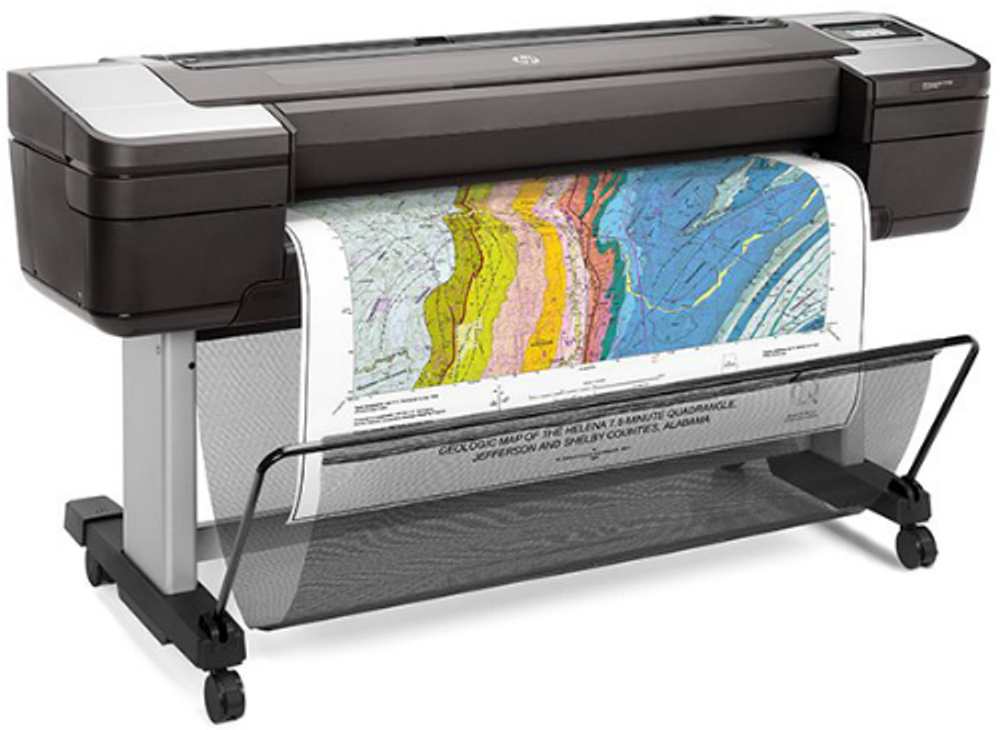 Широкоформатный принтер A0+ HP DesignJet T1700 44", 1118мм (W6B55A)
