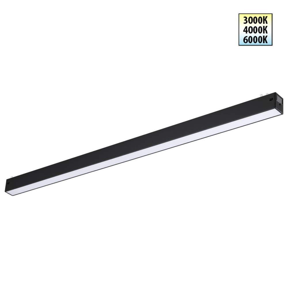 359940 PORT NT25 208 черный Трековый светильник с переключ. цв. темпер. IP20 LED 3000К\4000К\6000К 30W 90-240V VECTOR