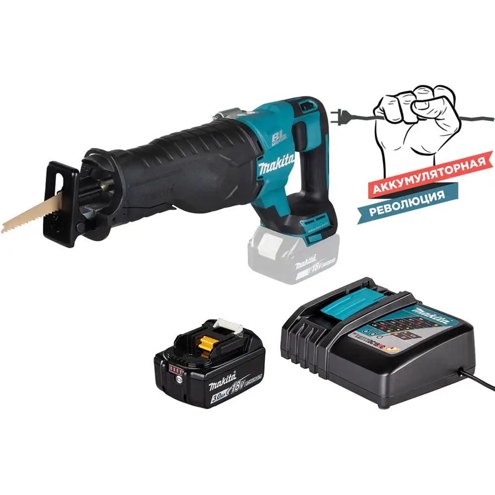 Аккумуляторная сабельная пила Makita DJR187ZRF