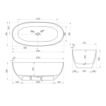 Ванна прозрачная Vincea VBT-6T01BR, 1700*750*550, цвет янтарь прозрачный,