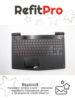 Верхняя панель с клавиатурой для ноутбука Lenovo Legion Y520-15IKBM черная (5CB0P24397)