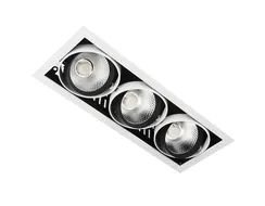 Точечный светильник Cardano Led T813 BK/CH 3*12W 4200K Ambrella