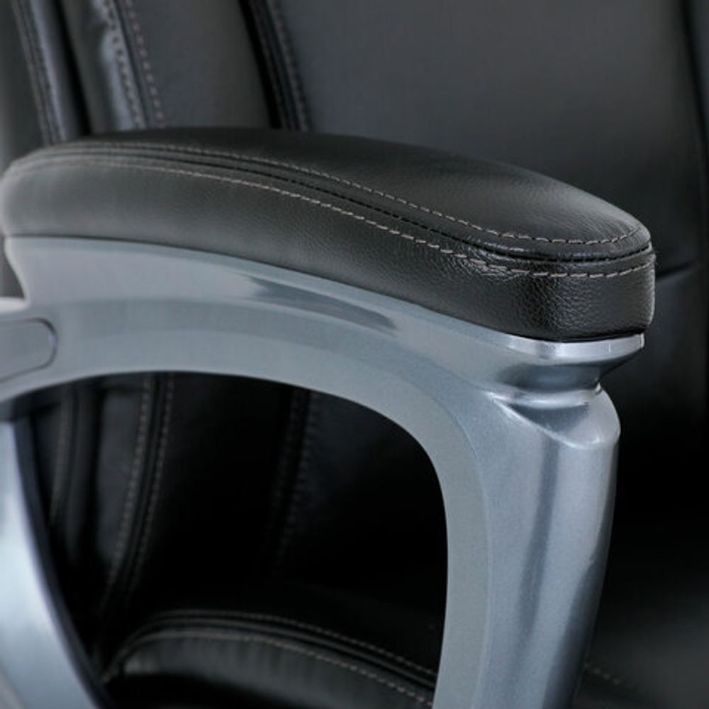 Кресло BRABIX PREMIUM "Gladiator EX-552", натуральная кожа, черное, 532939