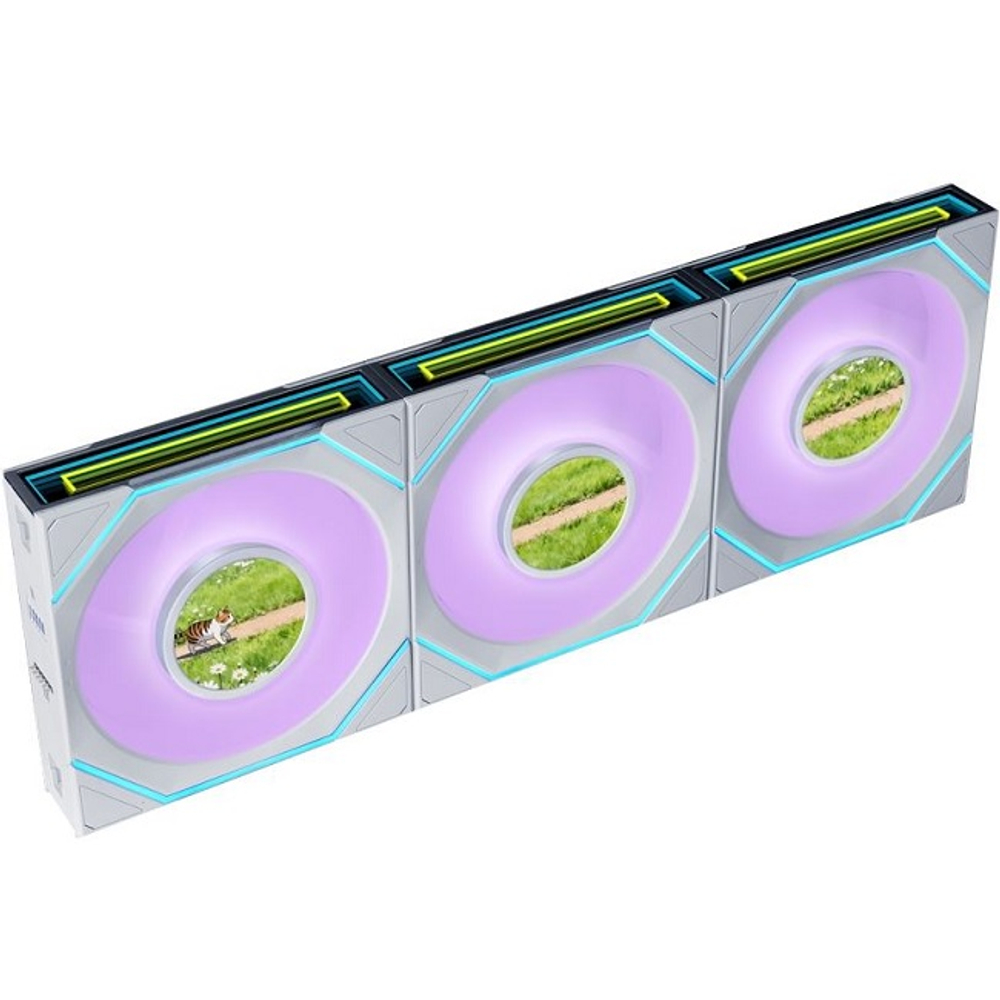Комплект вентиляторов для корпуса Lian Li UNI FAN SL INF LCD FLEX 120 RB, белый (12RSLIND1F3W), (G9F.12RSLIND1F3W.R0)