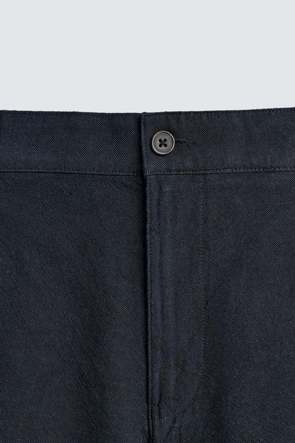 ZARA ШОРТЫ REGULAR FIT ИЗ РЕЛЬЕФНОЙ ТКАНИ, МОРСКОЙ СИНИЙ