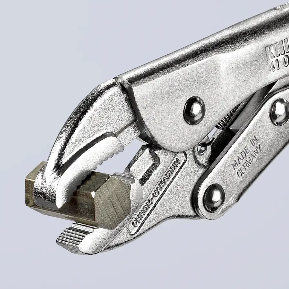 Клещи зажимные никелирование 180 мм Knipex 41 04 180