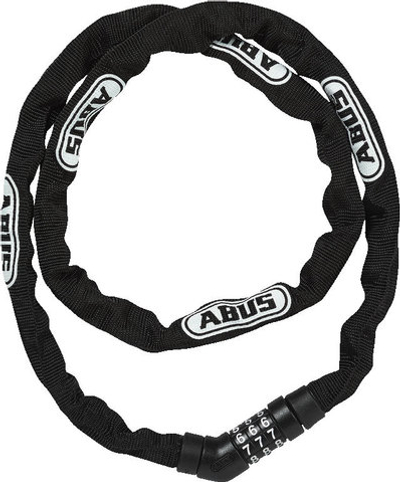 Цепь с замком для велосипеда Abus Steel-O-Chain 4804C/110, чёрный