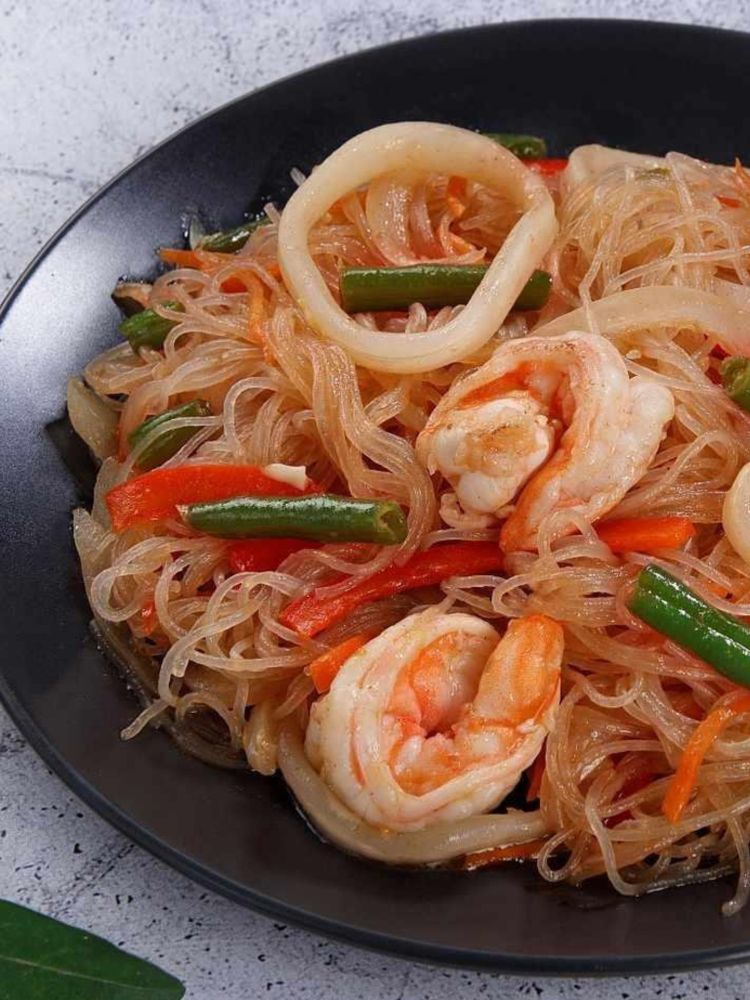 Лапша Daesang рисовая со вкусом морепродуктов 92 г, 4 шт