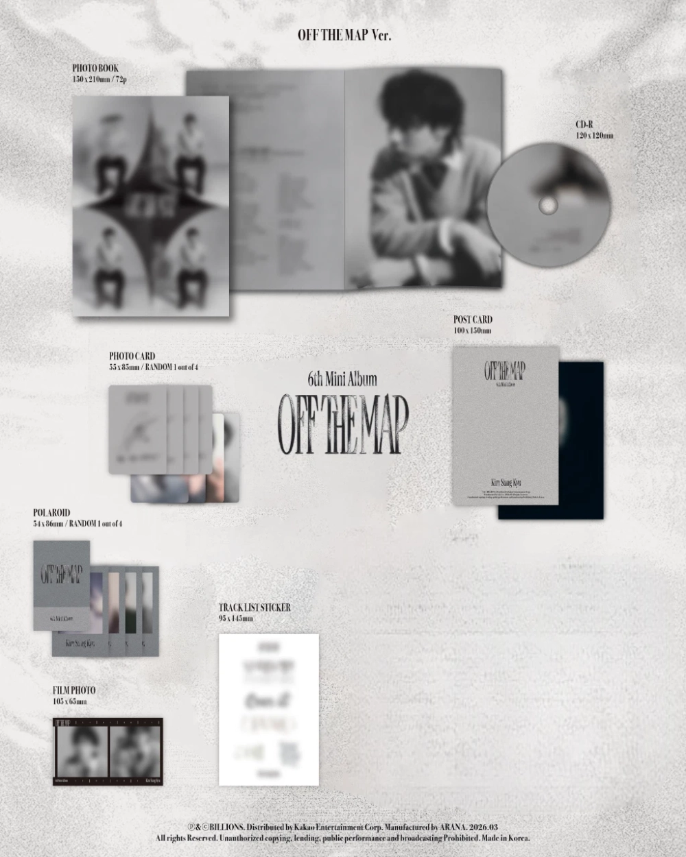 Альбом KIM SUNG KYU - Off The Map