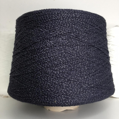PAGLIA - LANIFICIO dell' OLIVO; 80% хлопок, 18% п/а, 2% люрекс; 250м/100гр; col.220, цвет: тёмно-синий с серебряным люрексом; S711 MP