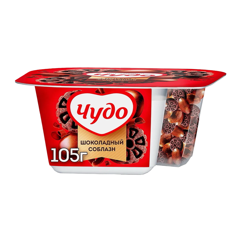Йогурт Чудо со вкусом шок.печенье Какао 3% 105гр