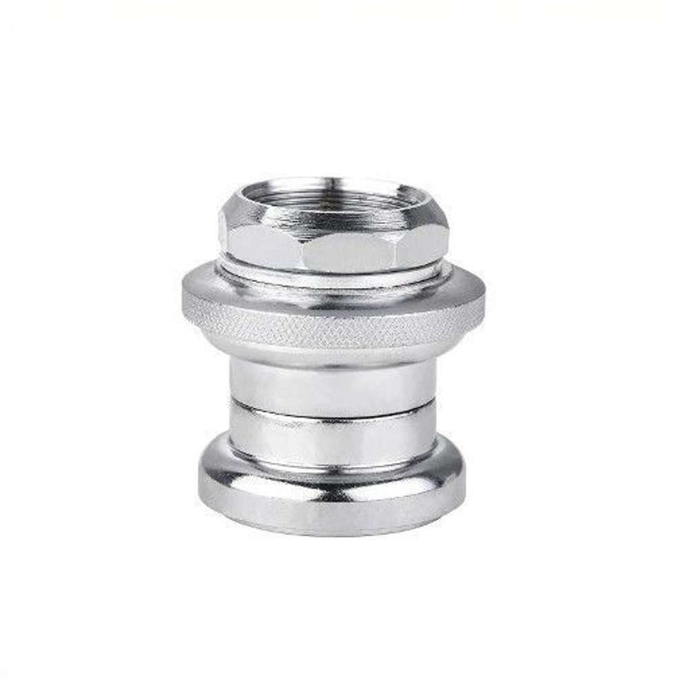 Рулевая колонка MIXIEER, 1-1/8", резьбовая, EC 34/28.6-26T  EC 34/30, подшипники 5/32"x20- 2шт, высота 35.5мм, серебристая