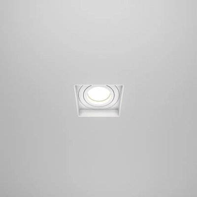 Встраиваемый светильник Атом / Atom 1*GU10 10 Вт, DL003-01-W. TM Maytoni
