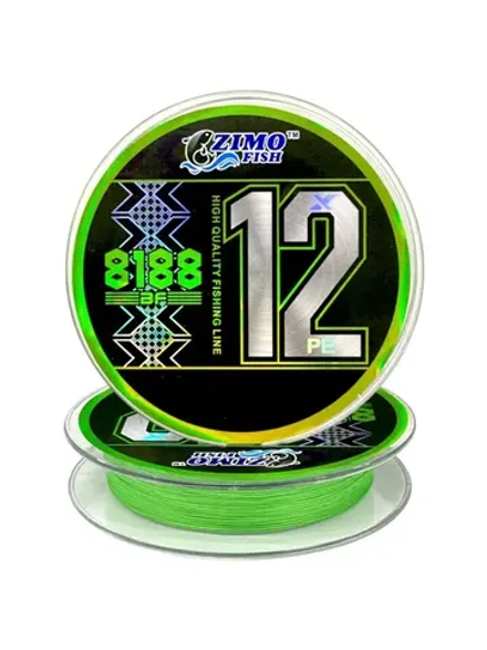 Шнур ZIMO FISH PE X12 100m, 0.22mm, 40.1 kg 8188