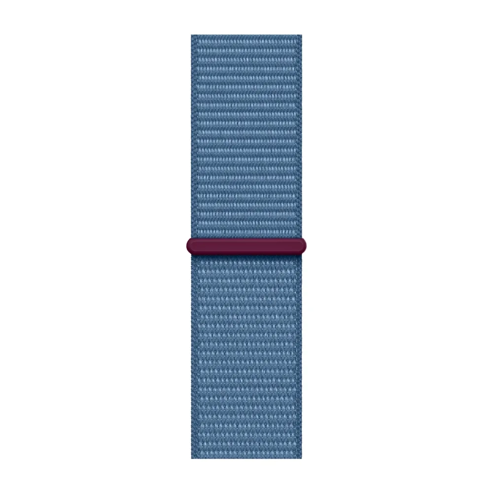 Умные часы Apple Watch Series 9 GPS, 41mm, Aluminium Case with Sport Loop, Silver/Storm Blue (Серебристый/Штормовой синий)