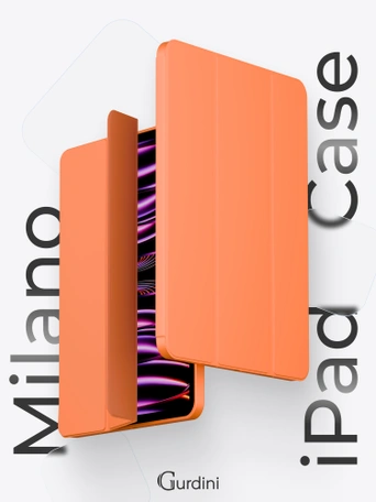 Чехол книжка для iPad Pro 11" (2,3,4 gen) Gurdini Milano Series Orange