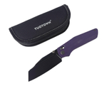 Складной нож TuoTown Sor, сталь T10S PVD, рукоять G10 purple, Titanium TC4, арт.TPW-SOR-B