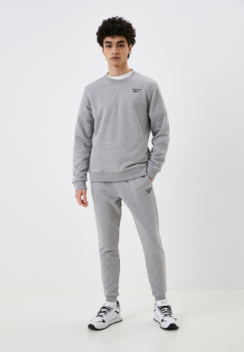 Брюки спортивные мужские REEBOK RI FT LEFT LEG JOGGER