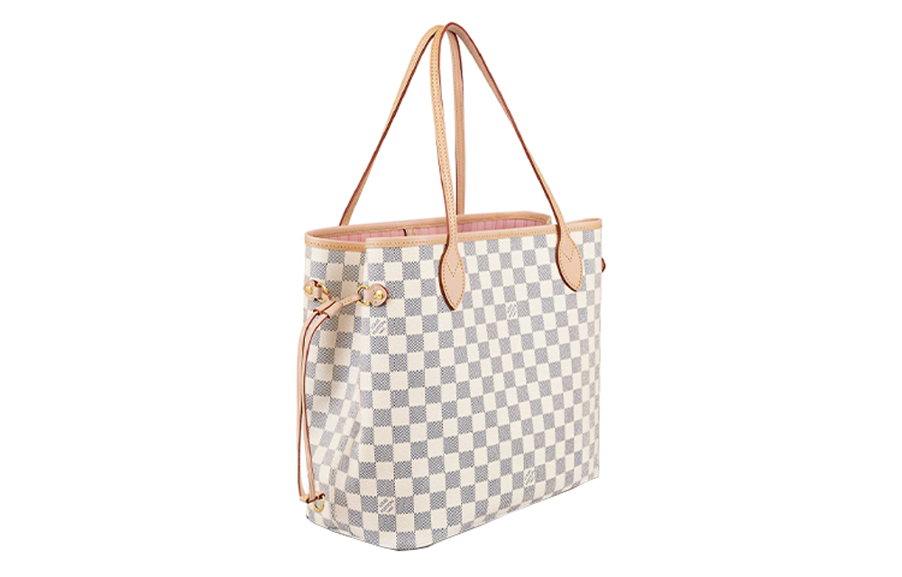 LOUIS VUITTON NEVERFULL Coated Canvas With Cow Leather Tote Bag, Shopping Bag, Combo Bag, Handbag, Shoulder Bag Medium