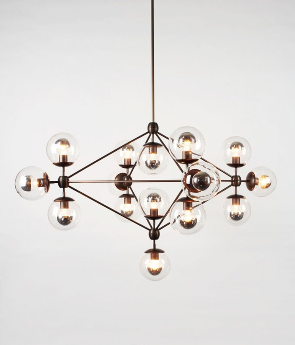 Люстра Modo Chandelier by ROLL and HILL ( 15 globes ) кремовая