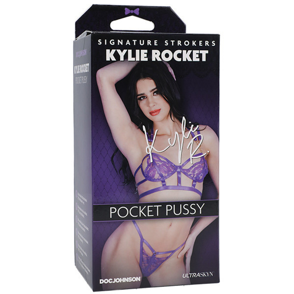 Телесный мастурбатор-вагина 15,2см Doc Johnson Kylie Rocket Signature Strokers Pocket Pussy Ultraskyn 5510-48-BX