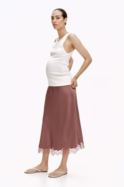 MAMA Юбка-комбинация с кружевной лентой - H&M