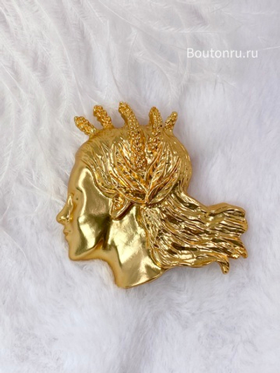 Брошь Скиап. в виде знака зодиака "Дева"