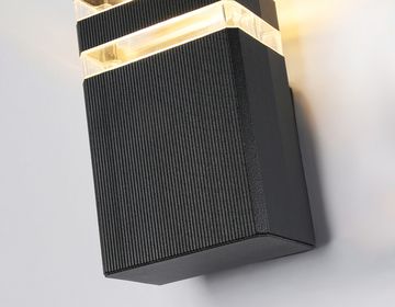 Светильник уличный настенный архитектурный 1*GU10 ST2572 BK/CL черный/прозрачный IP54 205*110*65 Garden Ambrella
