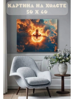 Картина на стену 40 X 50 Самолет