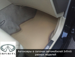 Автоковрики с бортами для Infiniti G35X (2007-2013)