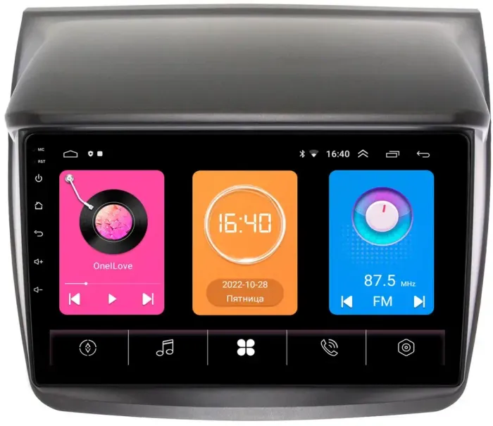 Магнитола для Mitsubishi L200, Pajero Sport 2006-2016 - GT9-9057 на Android 10
