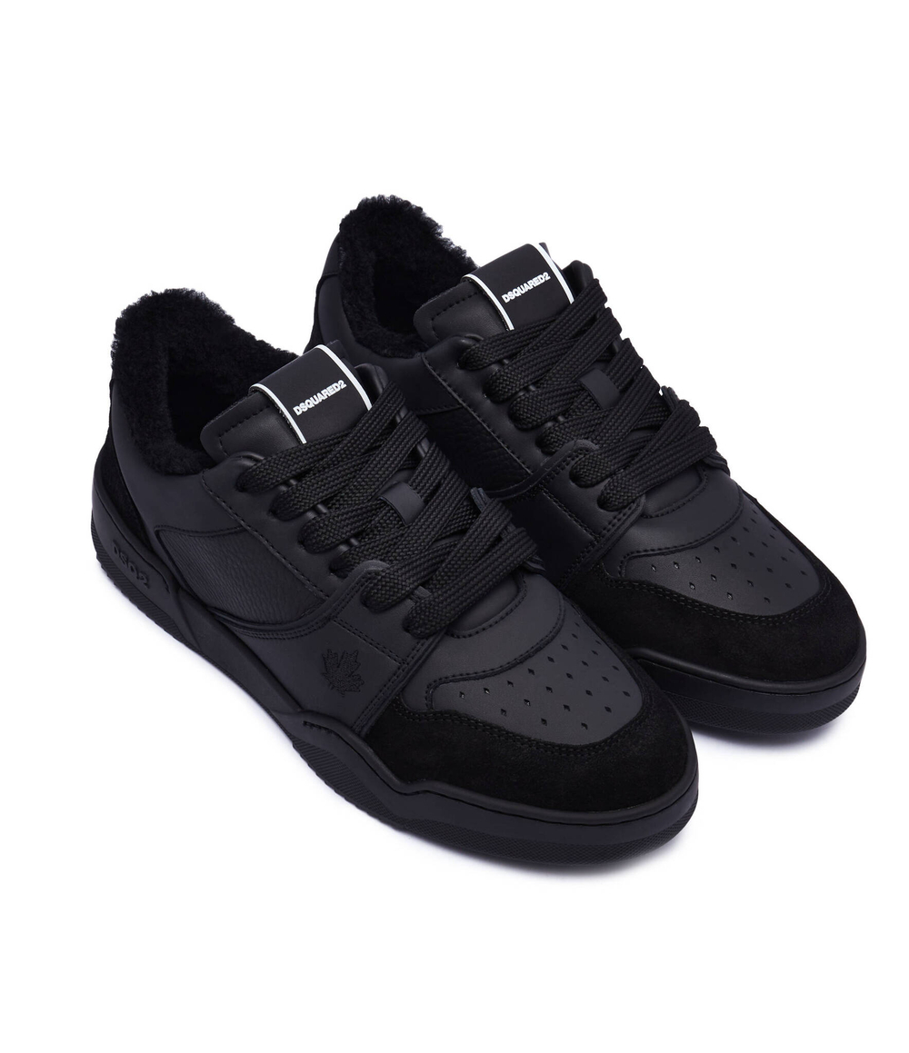 Кожаные кроссовки lace-up Dsquared2 - черный(SNM0372 23807617)