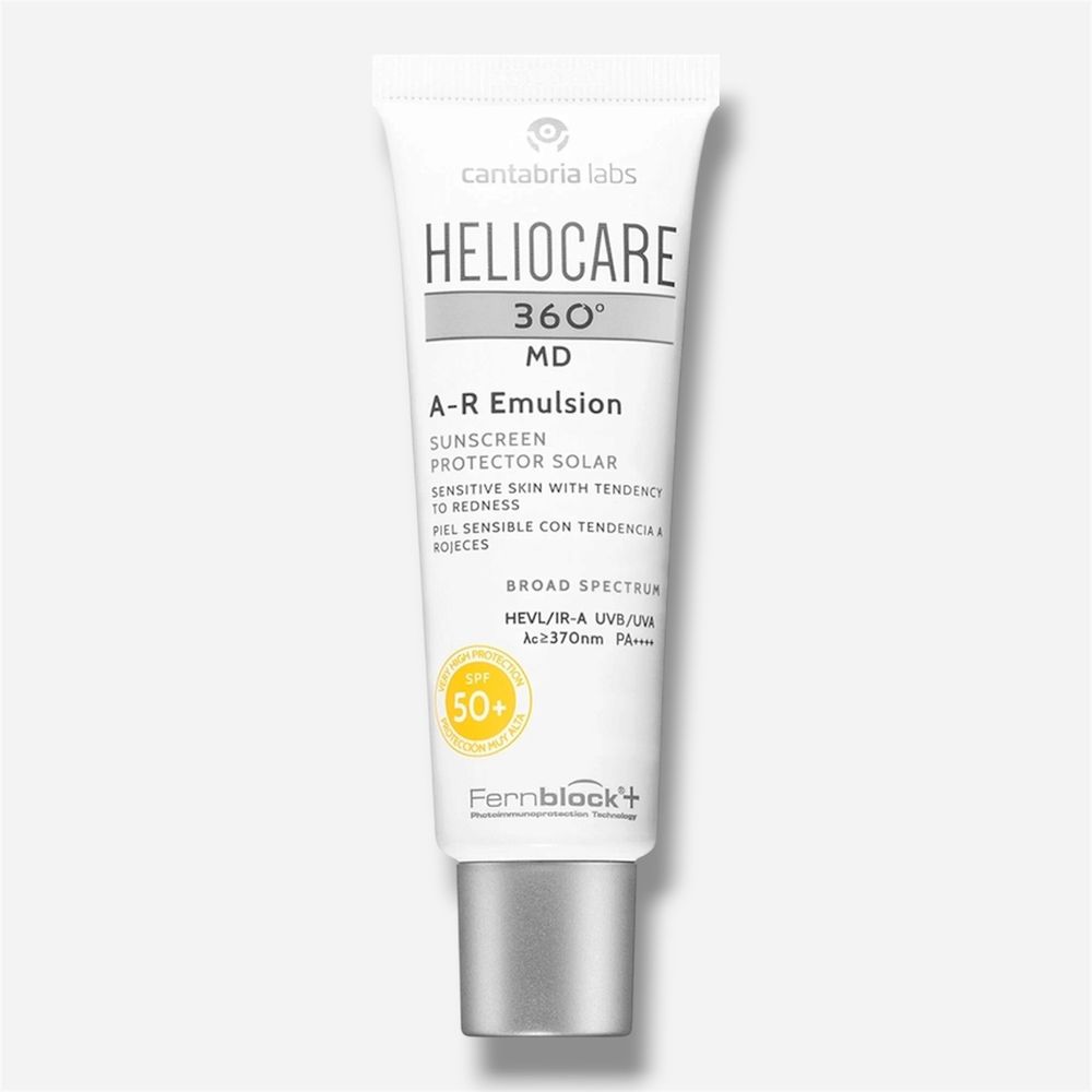 HELIOCARE 360 СОЛНЦЕЗАЩИТНАЯ ЭМУЛЬСИЯ ДЛЯ ЛИЦА С SPF 50+ ДЛЯ КОЖИ C КУПЕРОЗОМ, 50 МЛ MD A-R EMULSION SPF 50+