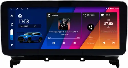 Магнитола для Mercedes-Benz CLS 2010-2014 - Canbox H-Line 2196 монитор 12.3" QLED в стиле MERCEDES на Android 10, Быстрая, ТОП-процессор, CarPlay, 4G SIM-слот