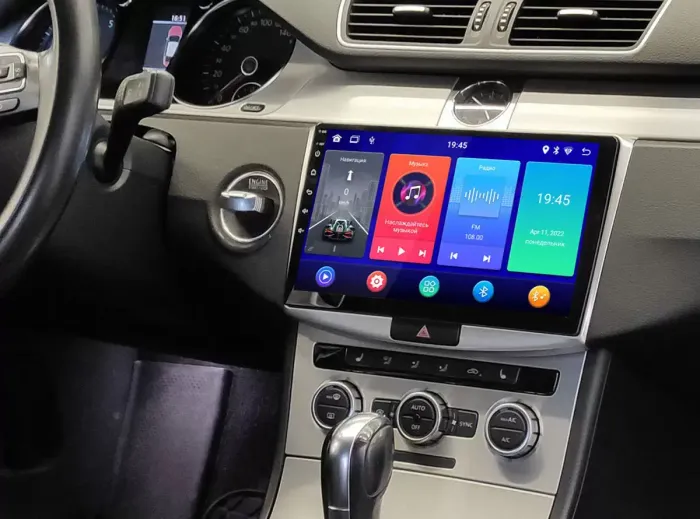 Магнитола для Volkswagen Passat 2005-2015 (B6, B7, CC) - Kuberg OL-1901 QLed+2K, Android 13, Быстрейшая, CarPlay, 4G SIM-слот