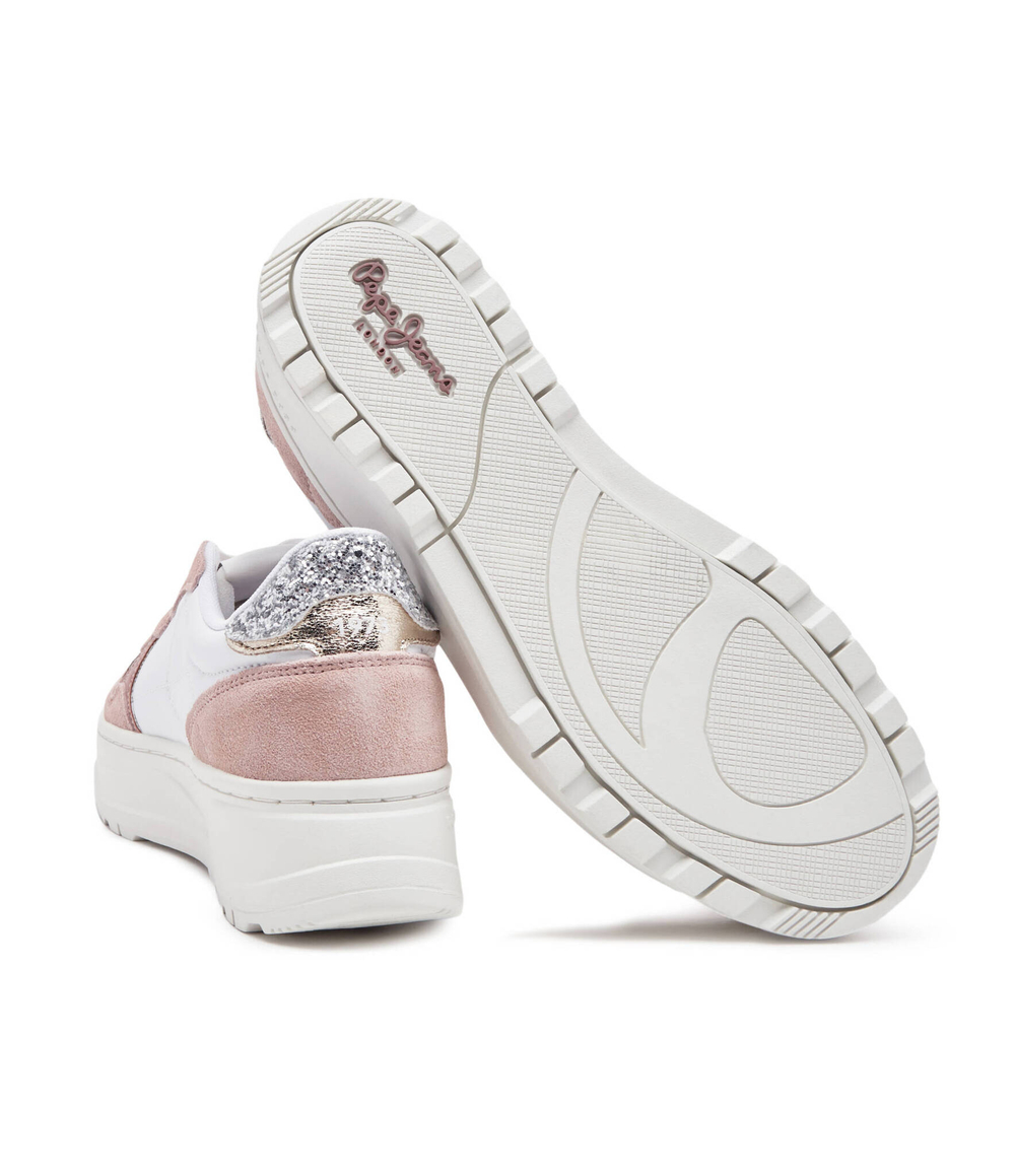 Кожаные кроссовки kore multi w Pepe Jeans London - розовый(PLS00008)