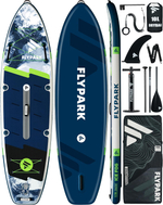 Сапборд надувной FLYPARK ICE FOG 325x89x15 см темно-синий