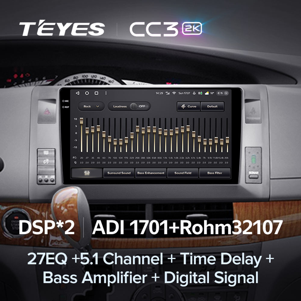 Teyes CC3 2K 10,2"для Toyota Previa, Estima 3 2006-2019