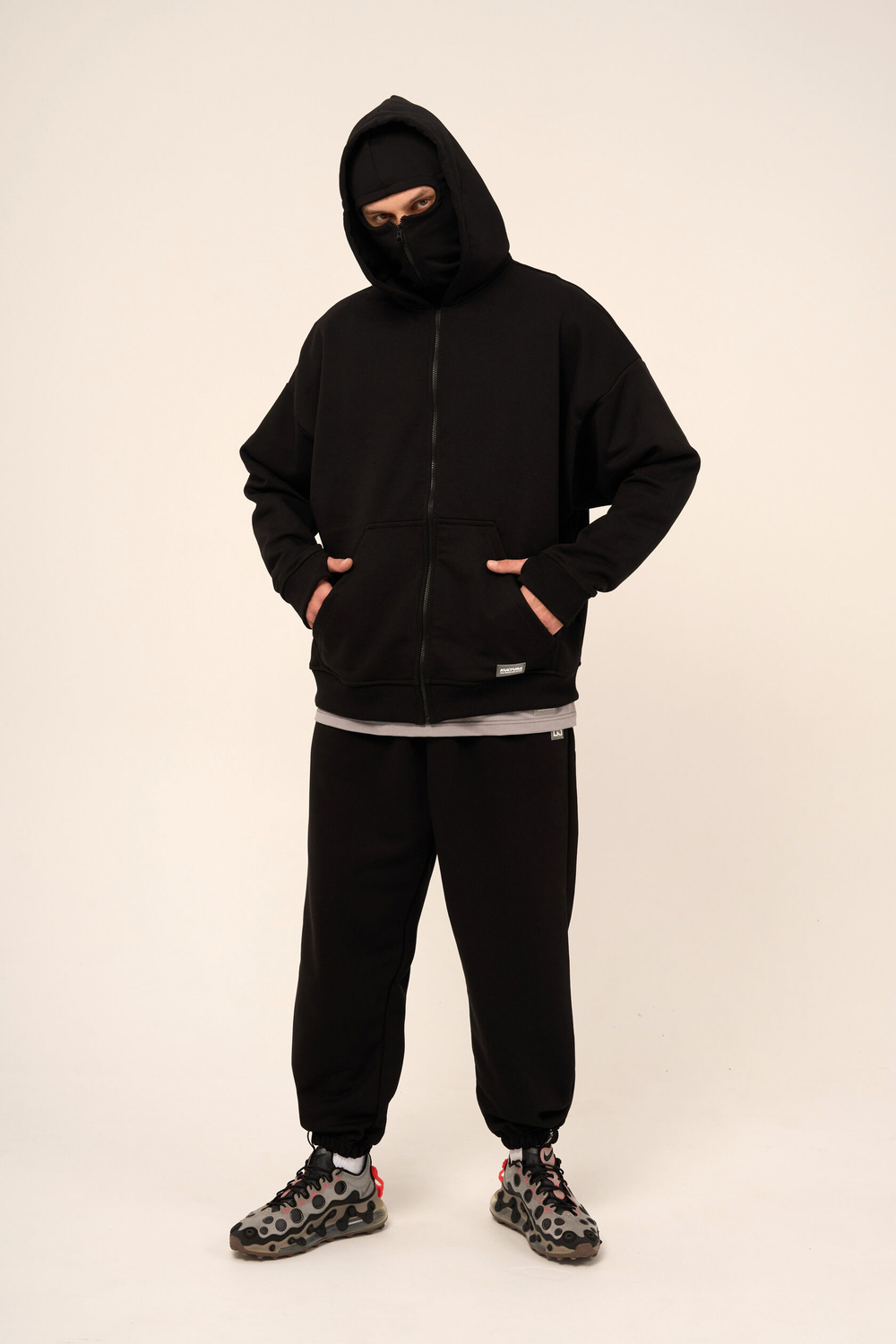 Худи KUL'TURA "MASK ZIP" Черный