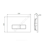 Кнопка для инсталляции хром глянцевая OLEAS M2 Ideal Standard R0121AA