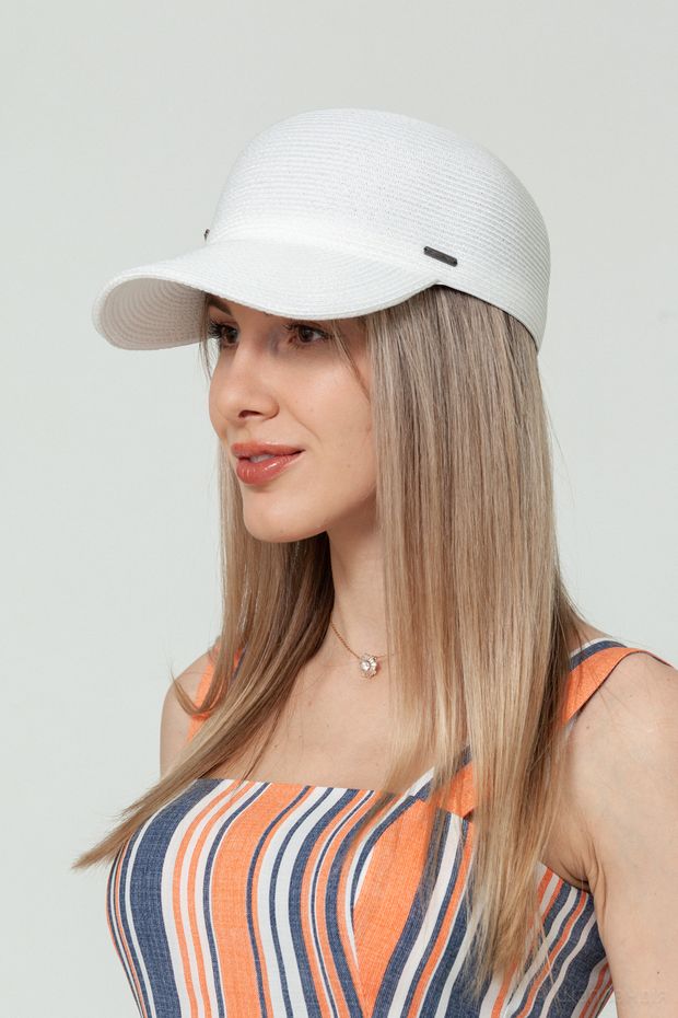 VKS-150 Кепка (Белый / 57-58 / 30х30х6 / б/р / Соломка/шелк / 0.3)