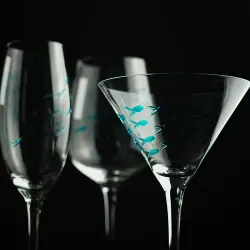 Рюмка коктейльная 280 мл Мартини "Abyss" декор d 11,5 см h18,5 см P.L. - BarWare [4]
