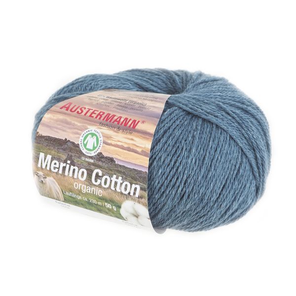 Пряжа Austermann (Аустерманн) Merino Cotton organic / уп.10 мот. по 50 г, 230 м, 12014